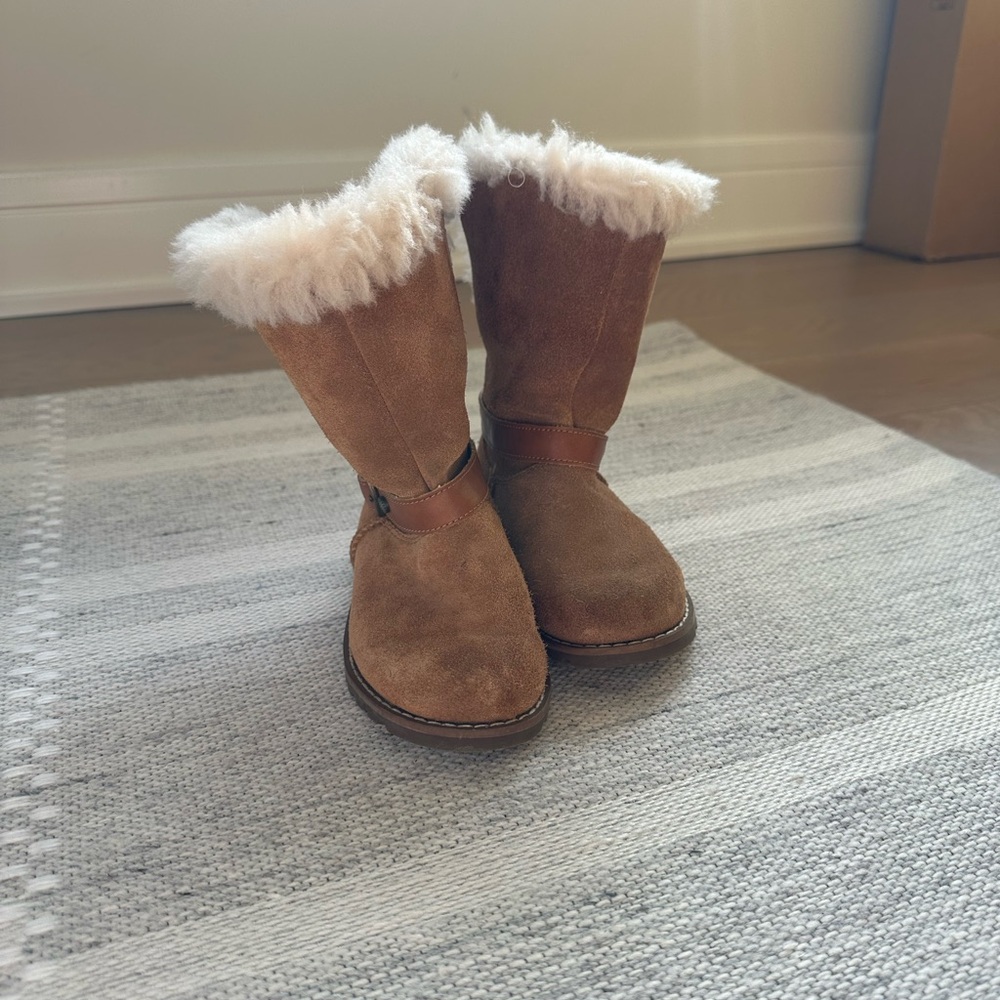 UGG Kids Brown and White Boots